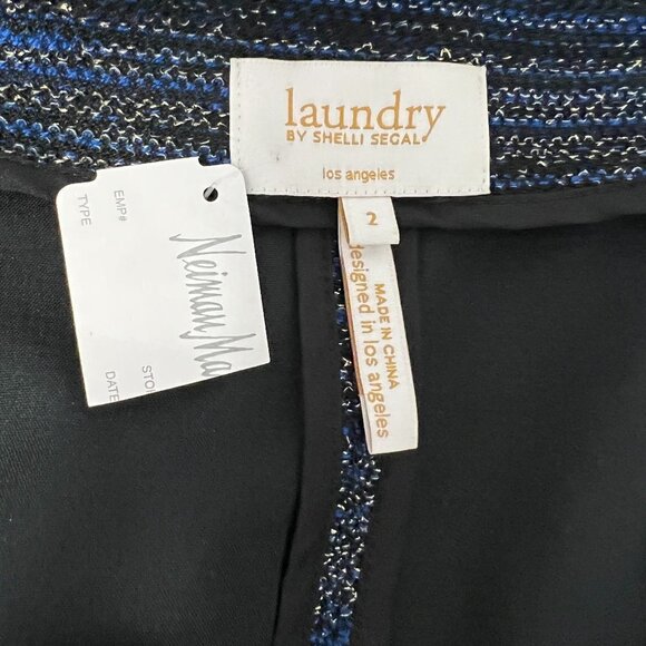Laundry By Shelli Segal Metallic Threads Black Trim Blazer Women's 2 NWT - Picture 3 of 7
